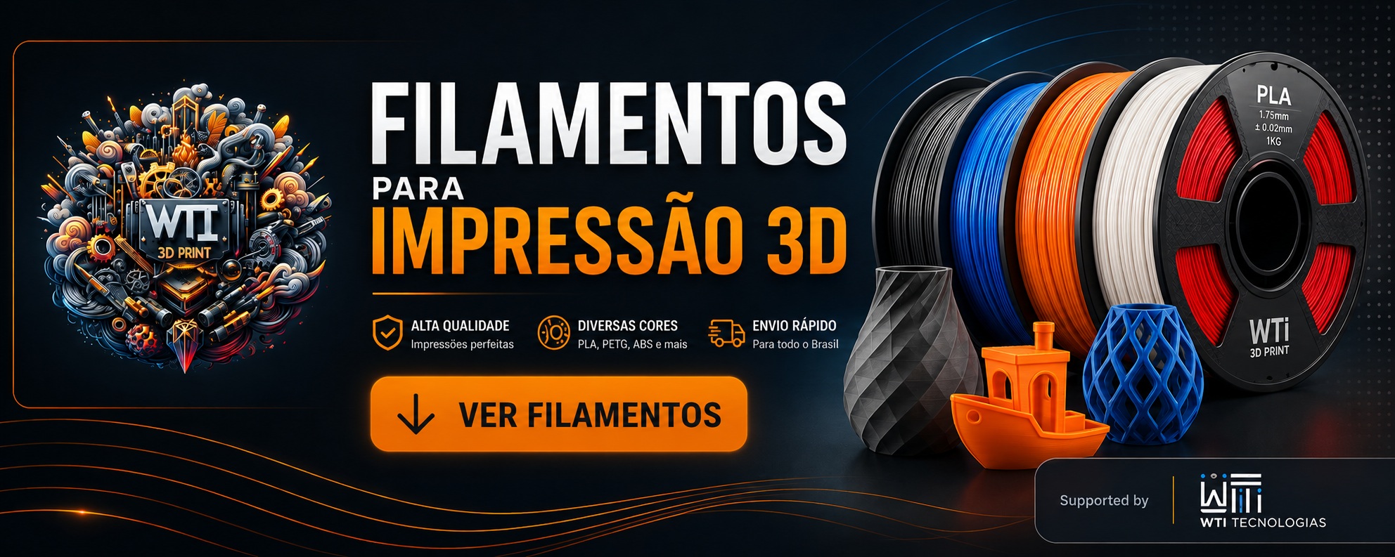 WTI 3D Print - Filamentos para Impressão 3D